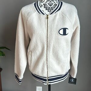 Champion Sherpa Zip Up Jacket, Medium NWT